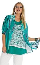 Große Größen: Bluse von sempre piu